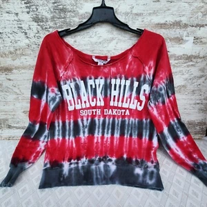 South Dakota Fleece Sweatshirt Black Hills weiter Ausschnitt kuschelig neu ohne Etikett Größe Small - Bild 1 von 6