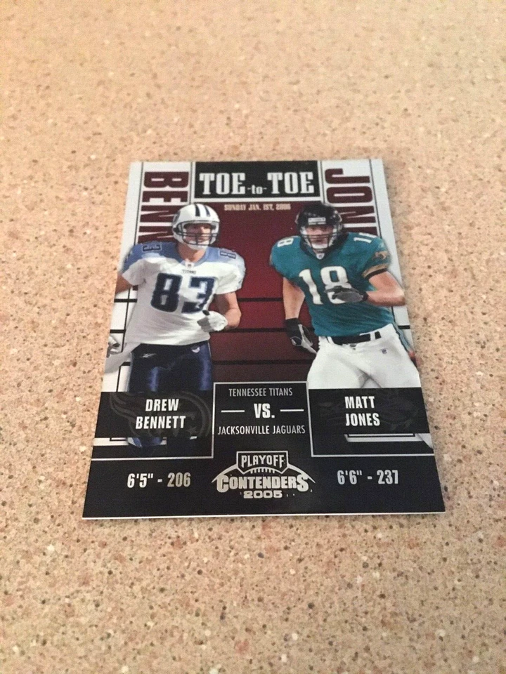 2005 PLAYOFF CONTENDERS TOE TO TOE #TT-49 /450 DREW BENNETT MATT JONES - Image 1 of 2