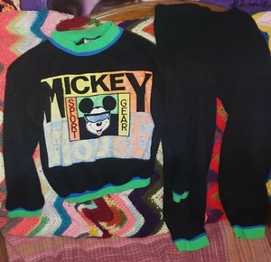 Vintage Walt Disney Mickey Mouse 80s Jog Togs Sport Gear Entire Suit Sweatshirt - Picture 1 of 7