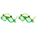 2 Pieces Eyeglasses for Birthday Party Frog Sunglasses Make up
