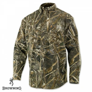 Browning Wasatch Realtree MAX 4 tarnfarben L/S Knopfjagdshirt - Größe - Small - Bild 1 von 1