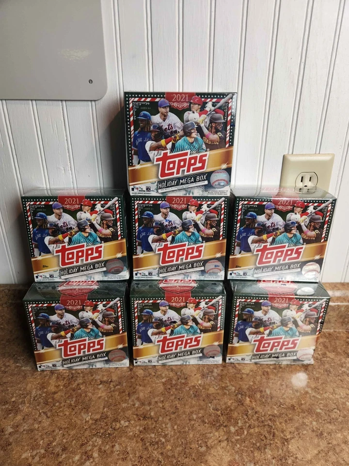 Topps 2021 MLB Baseball Holiday Mega Box Lot (7)  Auto Relic Rookie card RC Hunt - Image 1 of 1