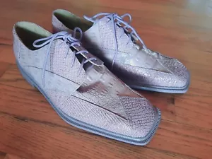 Miralto Lavender Alligator Shoes Mens Size 11 Man Made - Picture 1 of 10