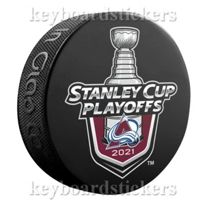 Disco de hockey de recuerdo de avalancha 2021 de la Copa Stanley Playoffs Colorado - Imagen 1 de 2