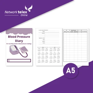Blutdrucktagebuch - Lesetrends aufzeichnen - Blutdruck Logbuch A5 - Bild 1 von 4