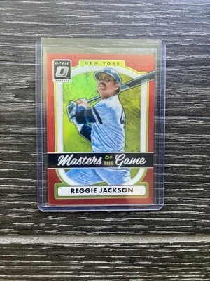2017 Panini Donruss Optic - Masters of the Game Reggie Jackson Red Prizm /99 - Image 1 of 4