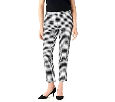 Isaac Mizrahi Live! Calças de tornozelo altas com estampa elástica 24/7 - Imagem 1 de 4