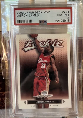 2003 LeBron James Upper Deck MVP SILVER Rookie Card RC PSA 8 🔥📈 - Image 1 of 3