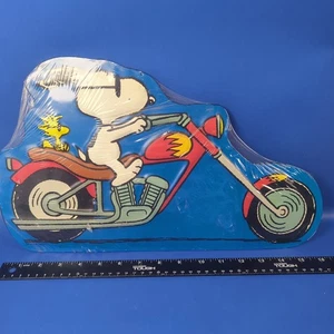 Arte de pared de metal Biker Snoopy y Woodstock nuevo de stock - Imagen 1 de 4
