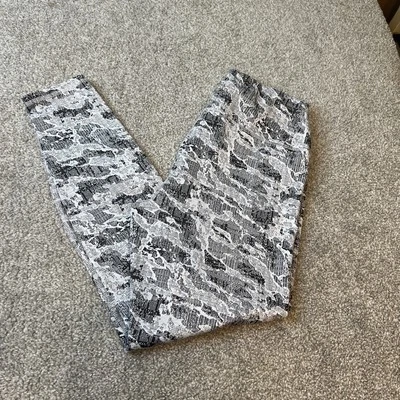 Spyder Leggings Mujer Gris Medio Negro Estampado Camuflaje Ropa Deportiva Gimnasio Yoga Foto 1 de 4