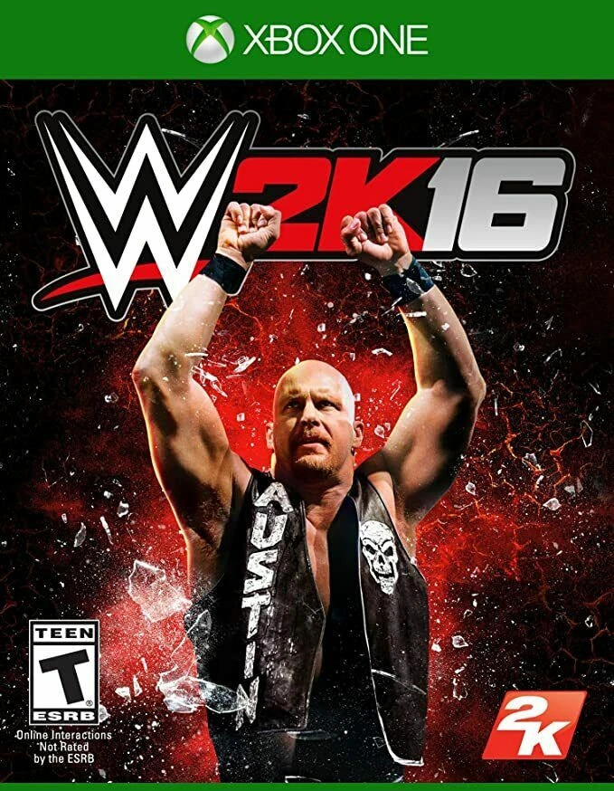 Wwe 2k16 (microsoft Xbox One, 2015) W Stone Cold Steve Austin Card, With Manual - Image 1 of 1