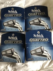 NEW schick quattro catridge refills 8 Cartridges total count - Picture 1 of 2