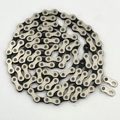 Cadenas de bicicleta KMC X12 12 velocidades 116 eslabones plateadas/negras para Shimano/SRAM/Campagnolo - Imagen 1 de 4