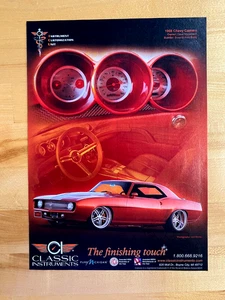 2015 Print Ad Classic Instruments 1969 Chevrolet Camaro Custom - Picture 1 of 1