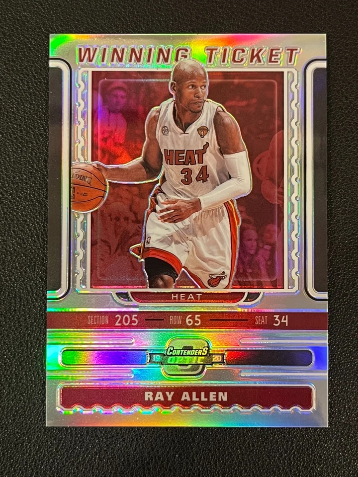 Ray Allen 2019-20 Contenders Optic Winning Ticket Holo Silver Heat 16 - Image 1 of 2