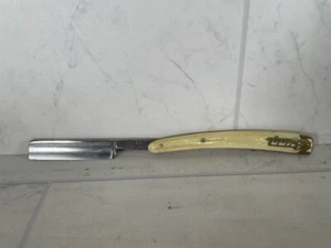 Vintage 5/8” Dubl-Duck Goldedge Straight Razor Pearl Celluloid Pearl (A1G003735) - Picture 1 of 11