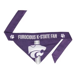 Kansas State Wildcats Small Pet Bandanna [NEW] NCAA Dog Puppy Collar Clothes - Picture 1 of 1