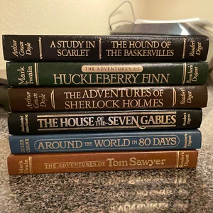 Reader's Digest großartige Romane Mark Twain Jules Verne Arthur Conan Doyle 6 Bücher - Bild 1 von 12