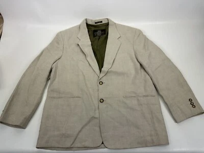 STRUCTURE LE COLLEZIONI SUIT Jacket Blazer Sz XL 2 BUTTON Linen Blend - Image 1 of 4