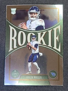 2022 Panini Chronicles Legacy Malik Willis Rookie RC #202 Tennessee Titans - Picture 1 of 3