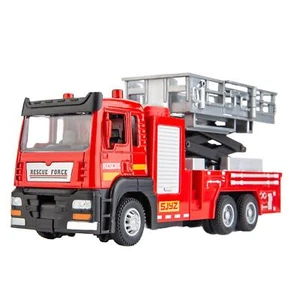Zurückziehbares Feuerwehrauto-Feuerwehrauto-Modell im Maßstab 1:32 mit Ton und - Bild 1 von 10