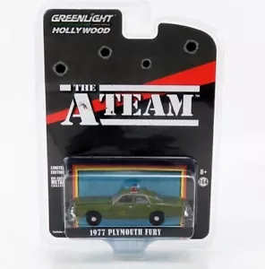 Modellino A-TEAM Diecast Police Plimouth Fury 1977 1/64 - Foto 1 di 2