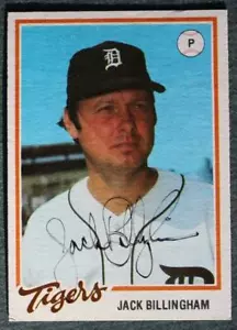 Detroit Tigers Star Jack Billingham signed autographed 1978 Topps baseball card- - Picture 1 of 1