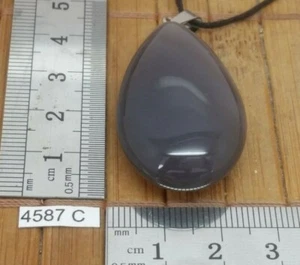 Pendentif AGATE BOTSWANA XL + cordon reglable mineraux pierre roulée soin reiki - Picture 1 of 4