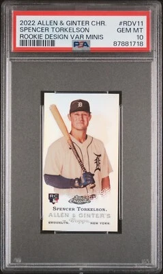 2022 ALLEN & GINTER CHROME SPENCER TORKELSON MINI #RDV11 PSA 10 GEM MINT!! - Image 1 of 2
