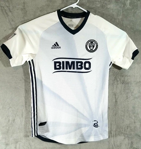 Adidas Philadelphia Union Soccer Jersey Mens Medium M Bimbo #9 ClimaCool MLS Cover
