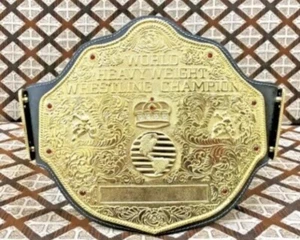 BIG GOLD Campeonato Mundial Peso Pesado Réplica Cinturón de Título Adulto 6MM Zinc - Imagen 1 de 6