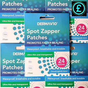 skin care Derma V10 Spot Zapper Patches Hydrocolloid Zit Acne Pimple Dot Sticker - Picture 1 of 13