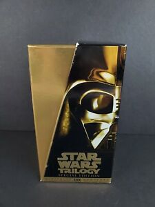 Star Wars Trilogy Special Gold Edition VHS VCR Box Set Digitally Mastered Movie