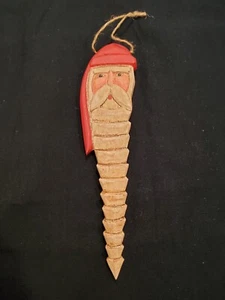  Holz Weihnachtsmann Ornament handbemalt Handarbeit Kurt Adler   - Bild 1 von 4