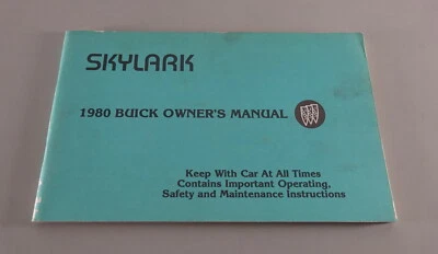 Manuale Dell'Owner / Manuale Buick Skylark Anno 1979 - Immagine 1 di 2