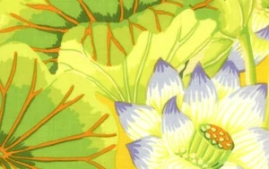 Kaffe Fassett LAKE BLOSSOMS YELLOW 1/2 yard GP93  5 yd piece available original - Picture 1 of 1