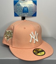 New Era 59fifty Rose Gold 2000 World Series Fitted Cap Size 7 1/2 NWT