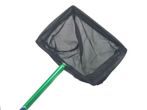 Pondbuilder PB1472 8" x 6" Pond Skimmer Hand Held Net w/ 18" handle fine mesh - Picture 1 of 3
