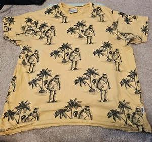 CNK CHUNK CLOTHING STAR WARS SURFING STORMTROOPER YELLOW ALOHA T SHIRT XXL - Picture 1 of 6