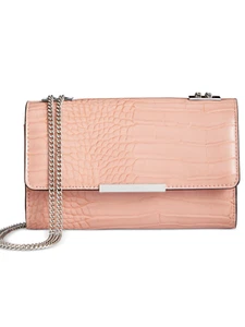 INC International Nichole Crossbody Croco Ballet Pink Wallet Purse - Picture 1 of 5