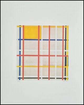 PIET MONDRIAN * New York City * 50 x 40 cm * signed lithograph *limited # 41/200 - Bild 1 von 4