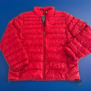 $248 Polo Ralph Lauren RED Packable Quilted Puffer Jacket Men’s Size L - Picture 1 of 7