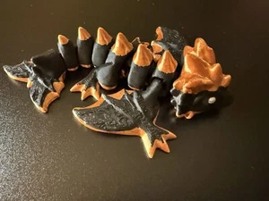 Gelenk Baby Drache Wyvern 5 Zoll schwarz Kupfer - Bild 1 von 4