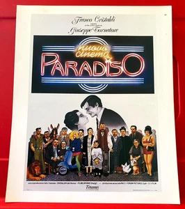 Nuovo Cinema Paradiso P.Noiret Movie/Film Poster Art PICTURE / PRINT 12" x 9.5" - Picture 1 of 3