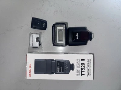 Godox Camera Flash TT520II with Wireless Signal Canon Nikon Pentax Olympus - Image 1 of 2