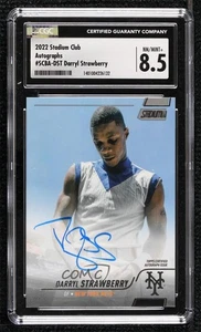Topps Stadium Club 2022 automático Darryl Strawberry #SCBA-DST CGC 8,5 automático - Imagen 1 de 3