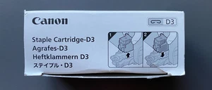 Genuine Canon D3 Staple Cartridges - BOX OF 2 (INC VAT) - Picture 1 of 2