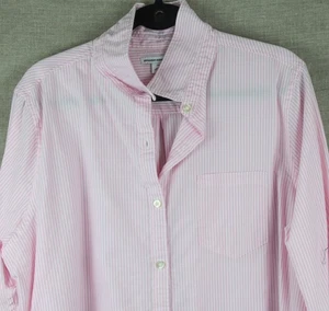 100% Cotton Long Sleeve Buttondown Shirt, Size XXL. Pink Stripes. Excellent - Picture 1 of 3