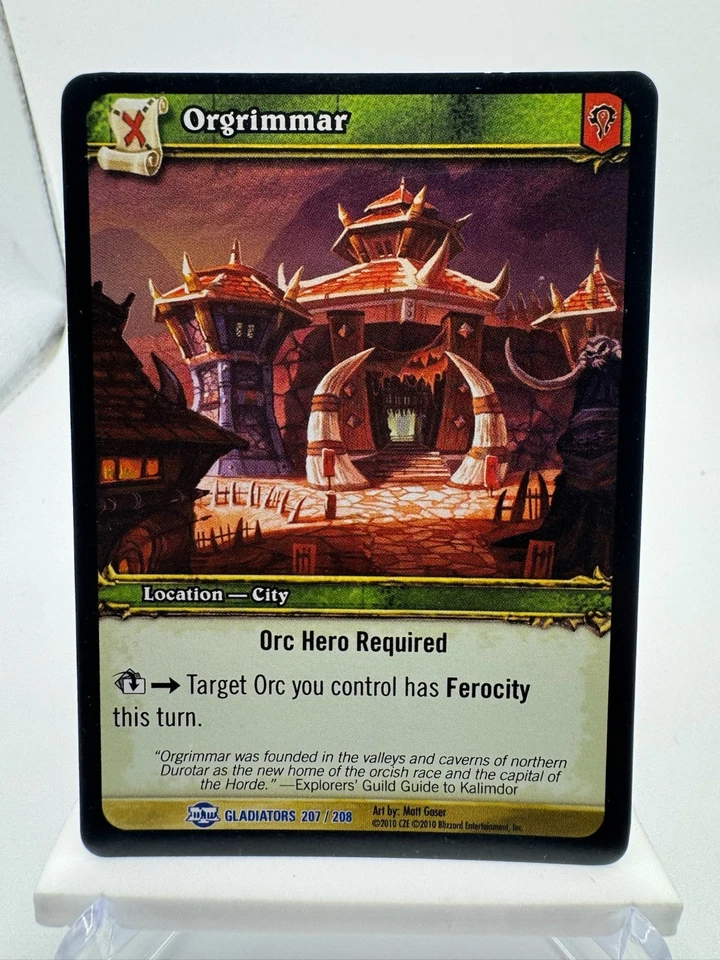 World of Warcraft TCG Foil Promo Gladiators Orgrimmar - Image 1 of 1