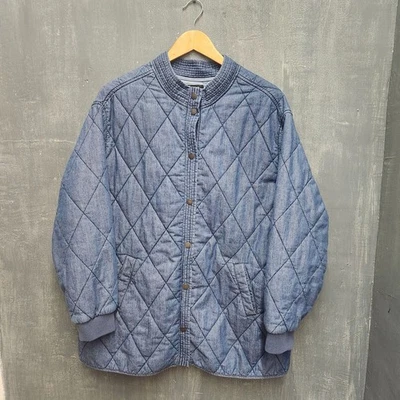 Chaqueta Bomber Denim Acolchada Diamante Torrid Talla Grande 0 Grande 1X Foto 1 de 4